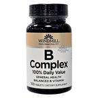 windmill b complex 100 tablets front bottle