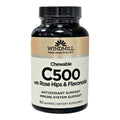 windmill chewable vitamin c 500mg with rose hips flavonoids 50 wafers front bottle