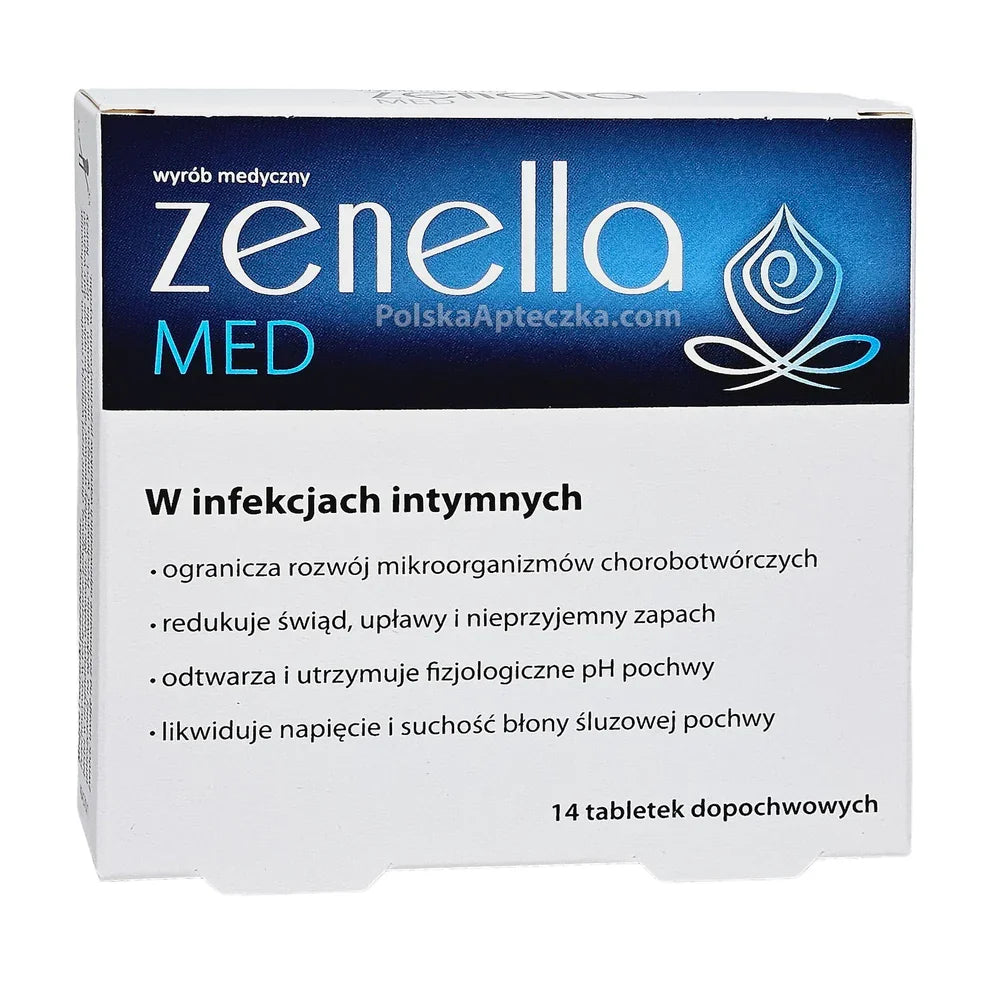Zenella MED 14 vaginal tablets for feminine hygiene and intimate comfort