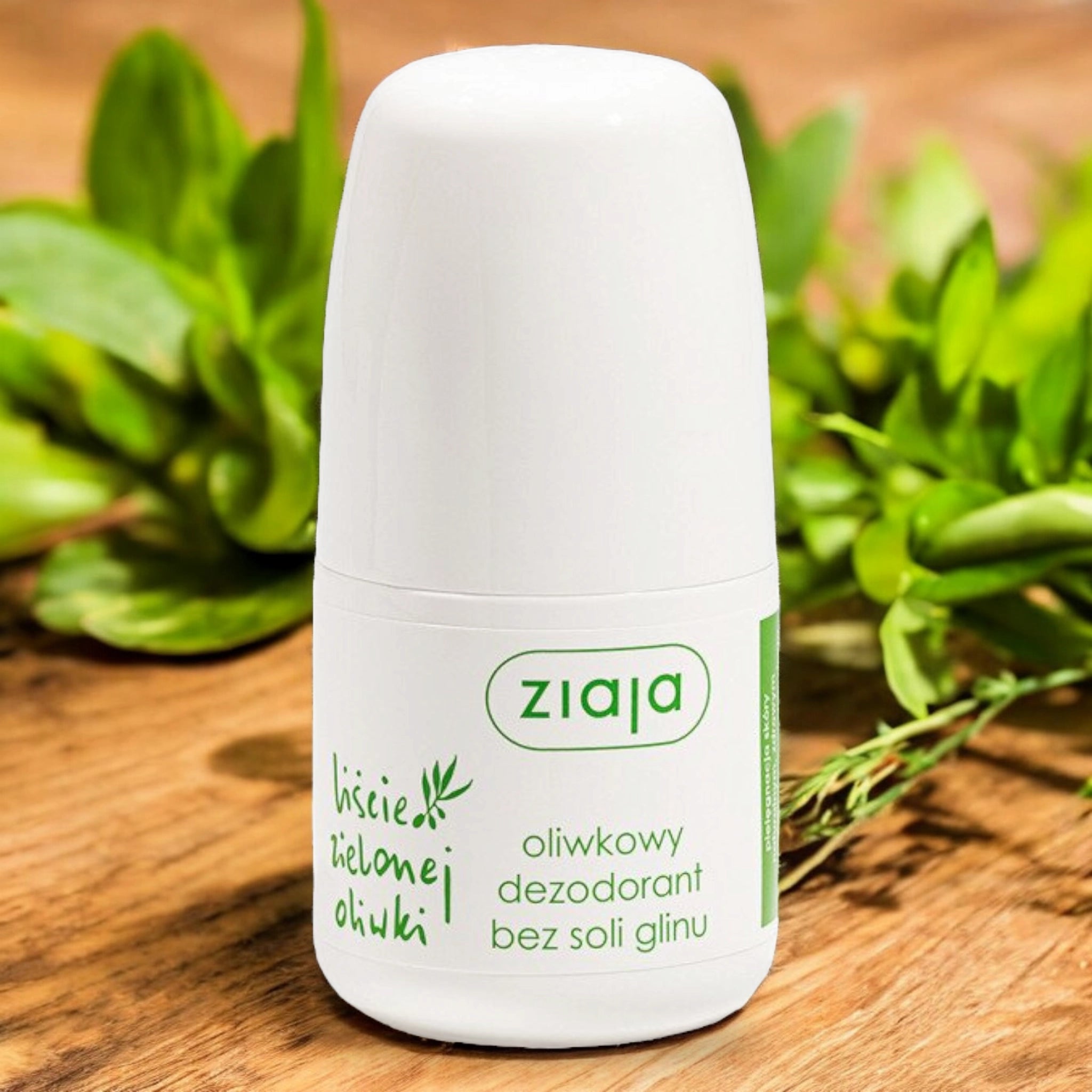 Ziaja Olive Leaf Aluminum-Free Roll-On Deodorant, 60 ml