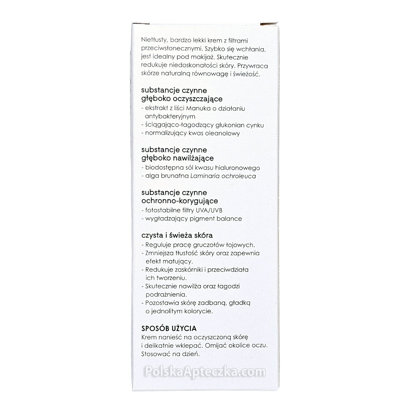 Ziaja Manuka Leaf Moisturizing Cream SPF 10