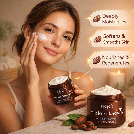 Ziaja cocoa butter face cream light formula 200 ml