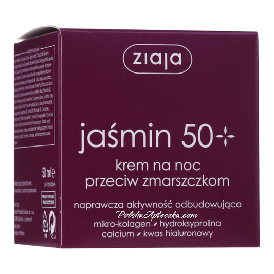 ziaja jasmin 50+ krem na noc