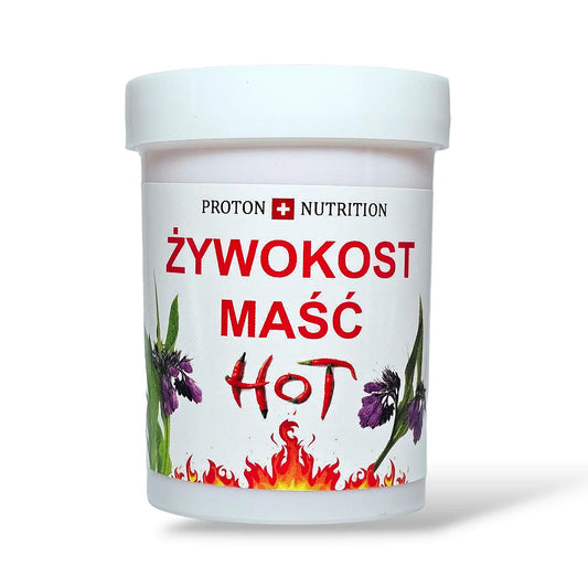 Żywokost Maść HOT – Warming Comfrey Ointment for Muscle & Joint Relief 4oz