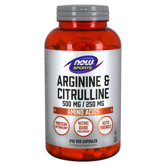 Arginine & Citrulline 500 mg/ 250 mg, Amino Acids, 240 Veg Capsules