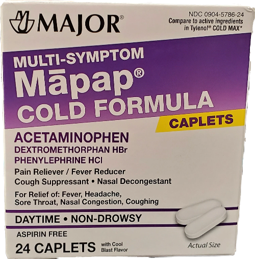 MAPAP Cold Formula, 24 caplets