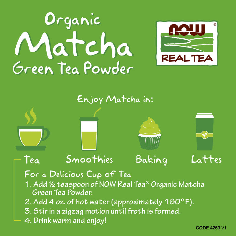 Matcha Green Tea Powder, Organic - 3 oz.
