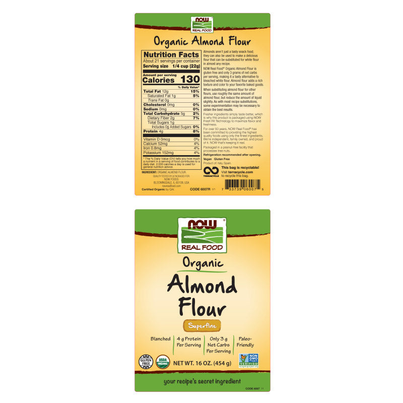 Almond Flour, Organic - 16 oz.