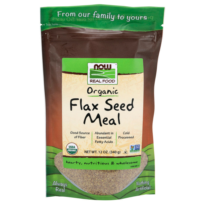 Flax Seed Meal, Organic - 12 oz.