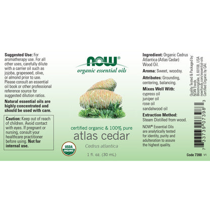 Atlas Cedar Oil, Organic - 1 fl. oz.