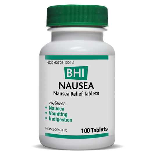 Nausea BHI, Nausea, Vomiting, Indigestion, 100 Tablets