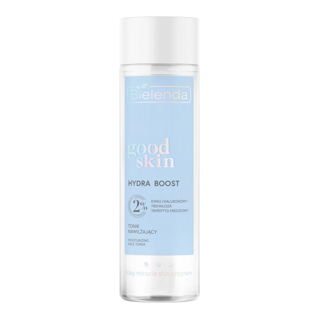 Bielenda Good Skin Hydra Boost Toner with 2% active ingredients – hyaluronic acid, trehalose, copper peptide – 200ml