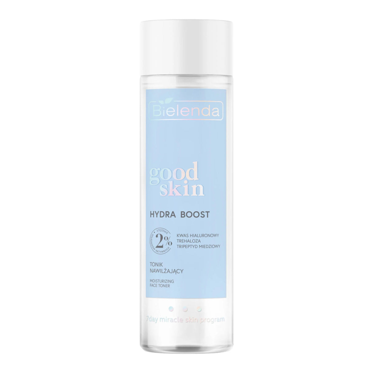Bielenda Good Skin Hydra Boost Toner with 2% active ingredients – hyaluronic acid, trehalose, copper peptide – 200ml
