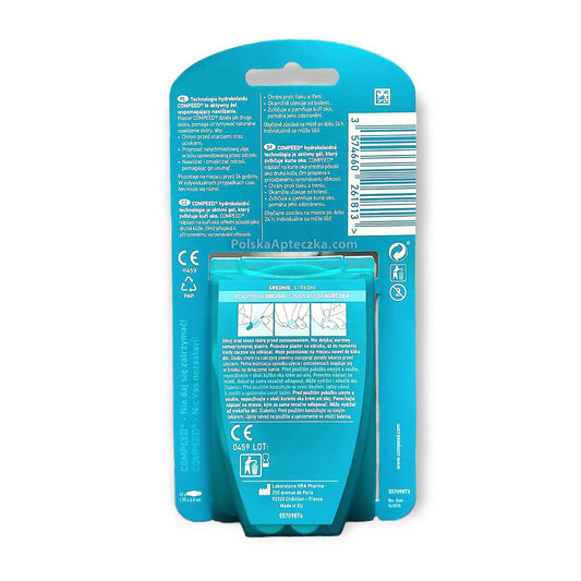 Compeed Corn Plasters Medium 10 pack back packaging