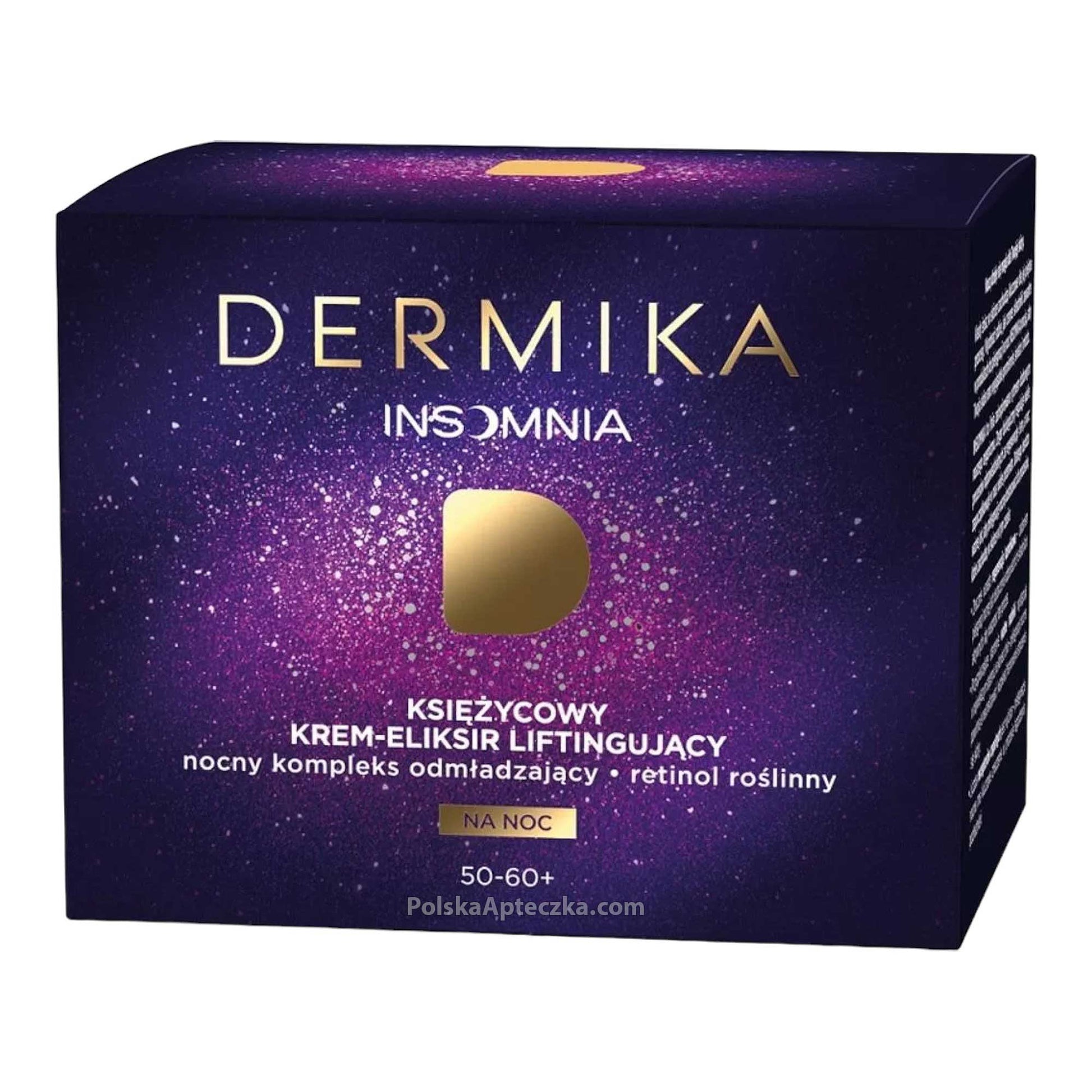 Dermika Insomnia 50-60+ Moonlight Lifting Night Cream-Elixir, 50ml