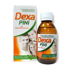 Dexa Pini herbal cough syrup bottle and box