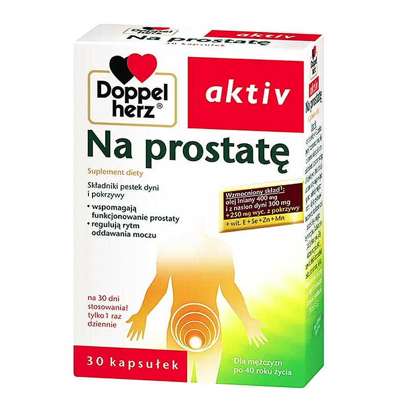 Doppelherz aktiv Na Prostatę Prostate Support Formula 30 Capsules