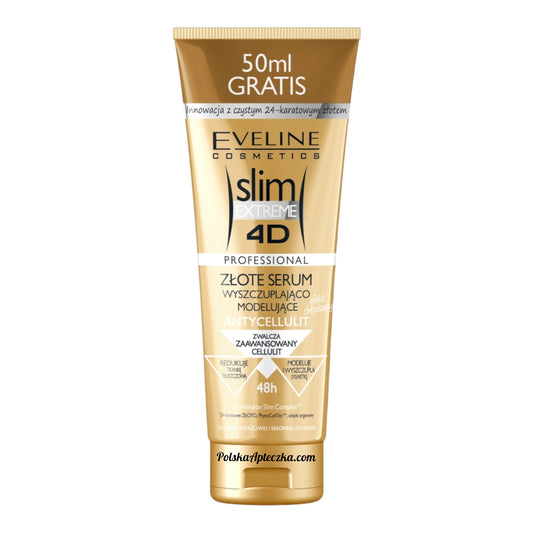 Eveline, Slim Extreme 4D, Ujędrniające złote serum modelujące