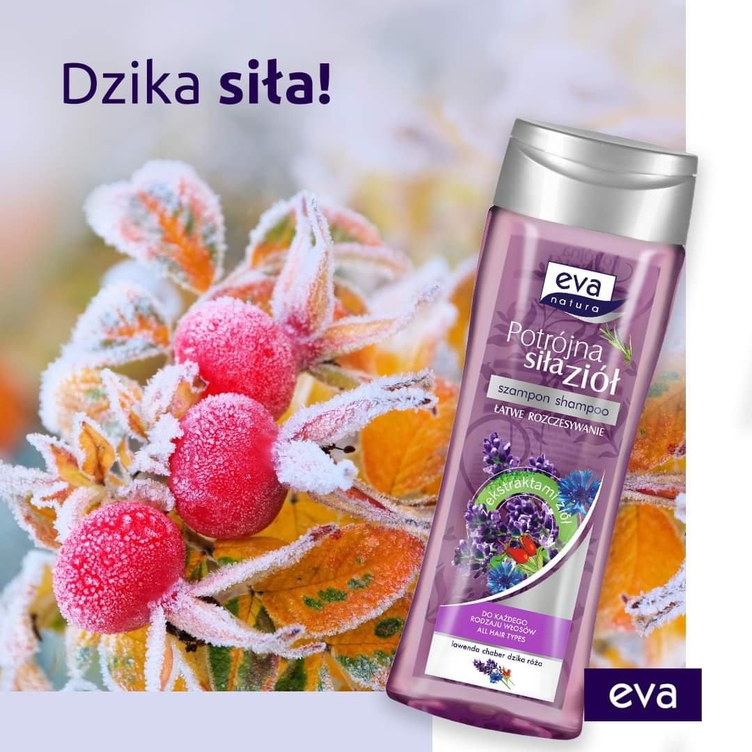 Eva Natura Szampon lawenda chaber dzika róza 400 ml