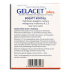 Gelacet Plus Collagen & Vitamin Powder for Solution 21 Sachets ingredients description
