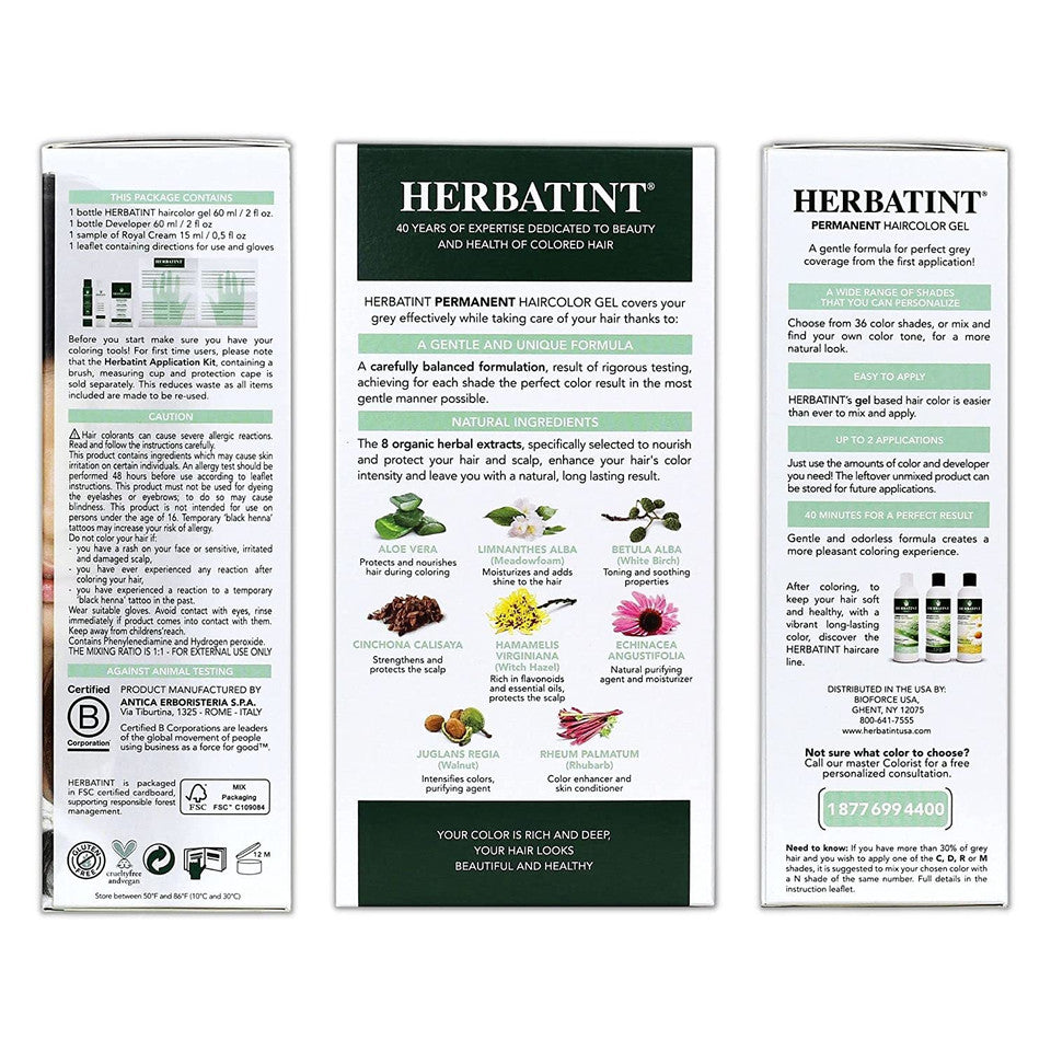 Herbatint 4N Chestnut Haircolor Gel Lifestyle Ingredients