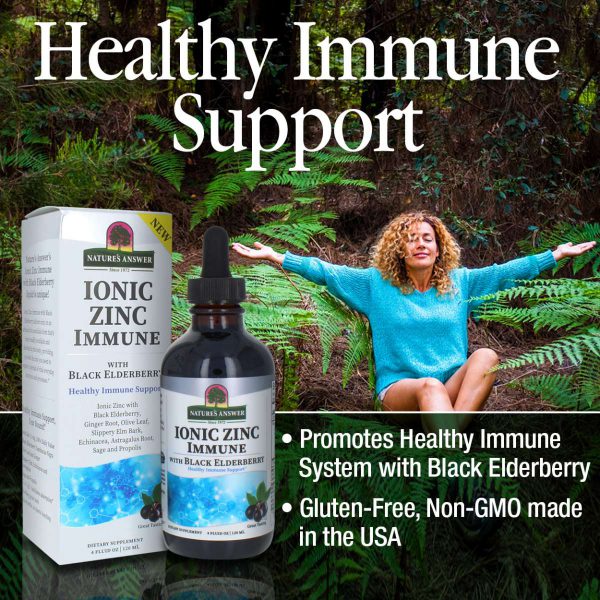 Ionic Zinc Immune – Liquid Zinc with Black Elderberry & Herbal Blend