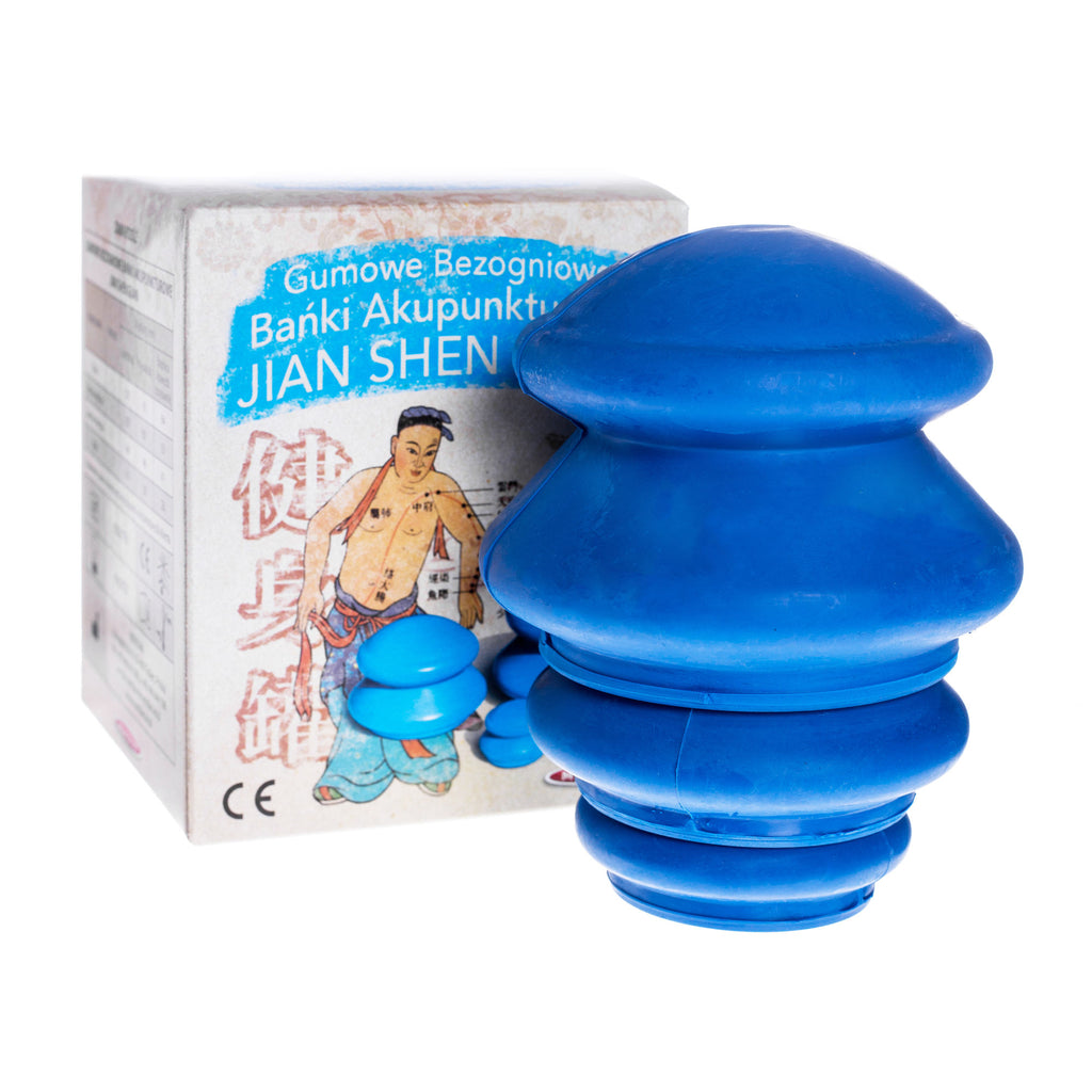 Jian Shen Guan Non-Fire Rubber Chinese Cupping Set