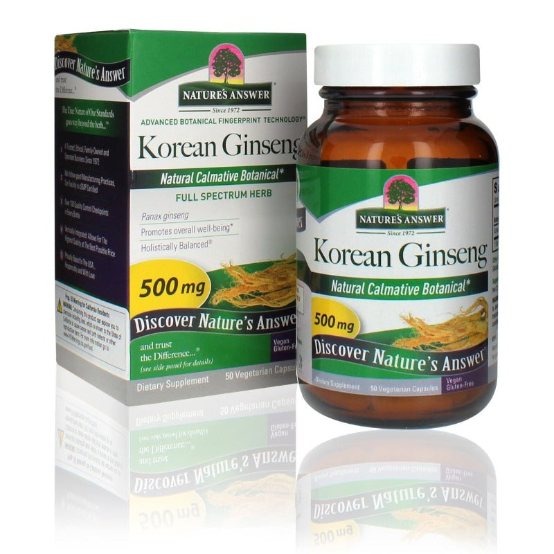 Korean Ginseng 500mg capsules