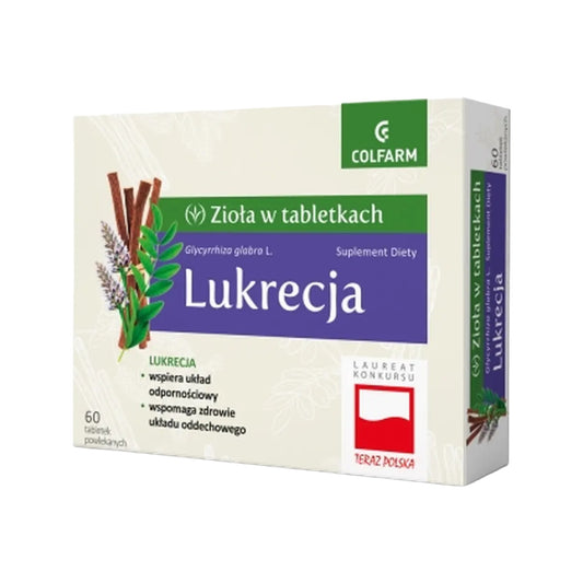Lukrecja 60 tabletek, Colfarm