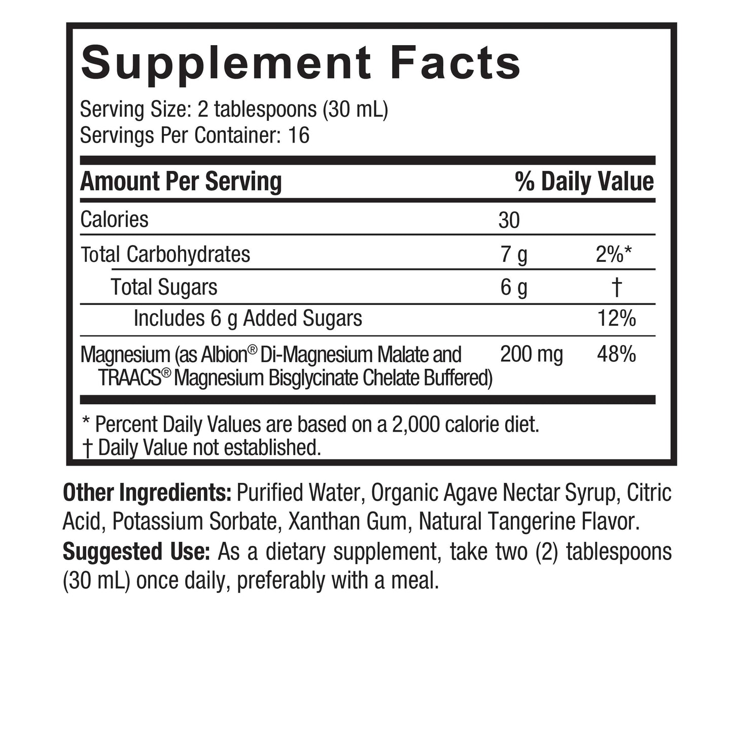 Magnesium Malate & Glycinate Liquid 480ml