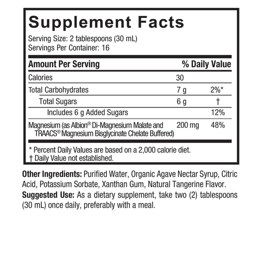 Magnesium Malate & Glycinate Liquid 480ml
