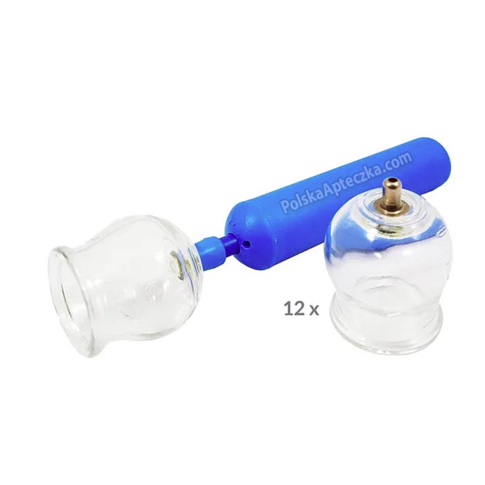 MedPlus Fireless Cupping Therapy Set 12 medical cups and pump pump