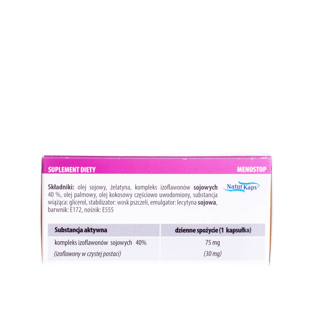NaturKaps Menostop Soy Isoflavones 60 Capsules ingredients