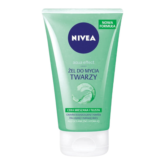 Nivea Aqua Effect Żel do mycia twarzy cera mieszana i tłusta 150ml