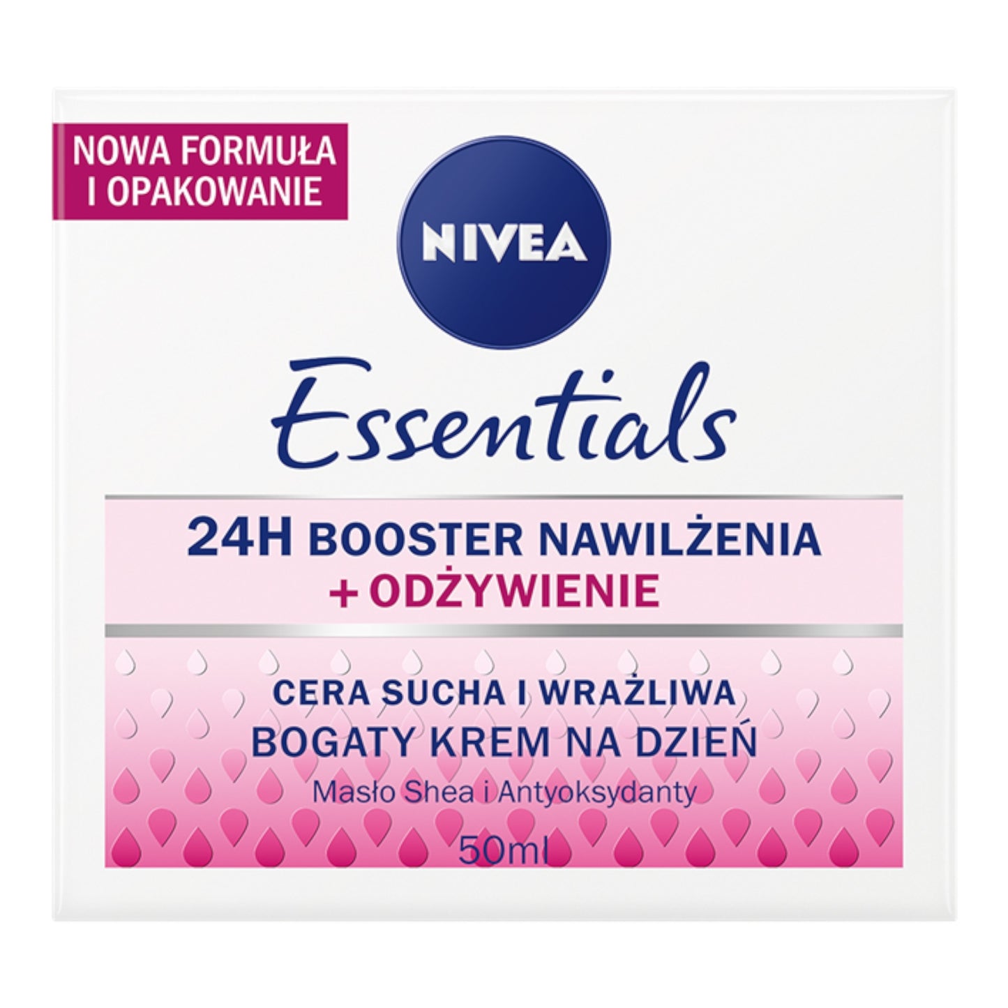 Nivea Essentials 24H Booster Nawilżenia i odżywienie 50ml