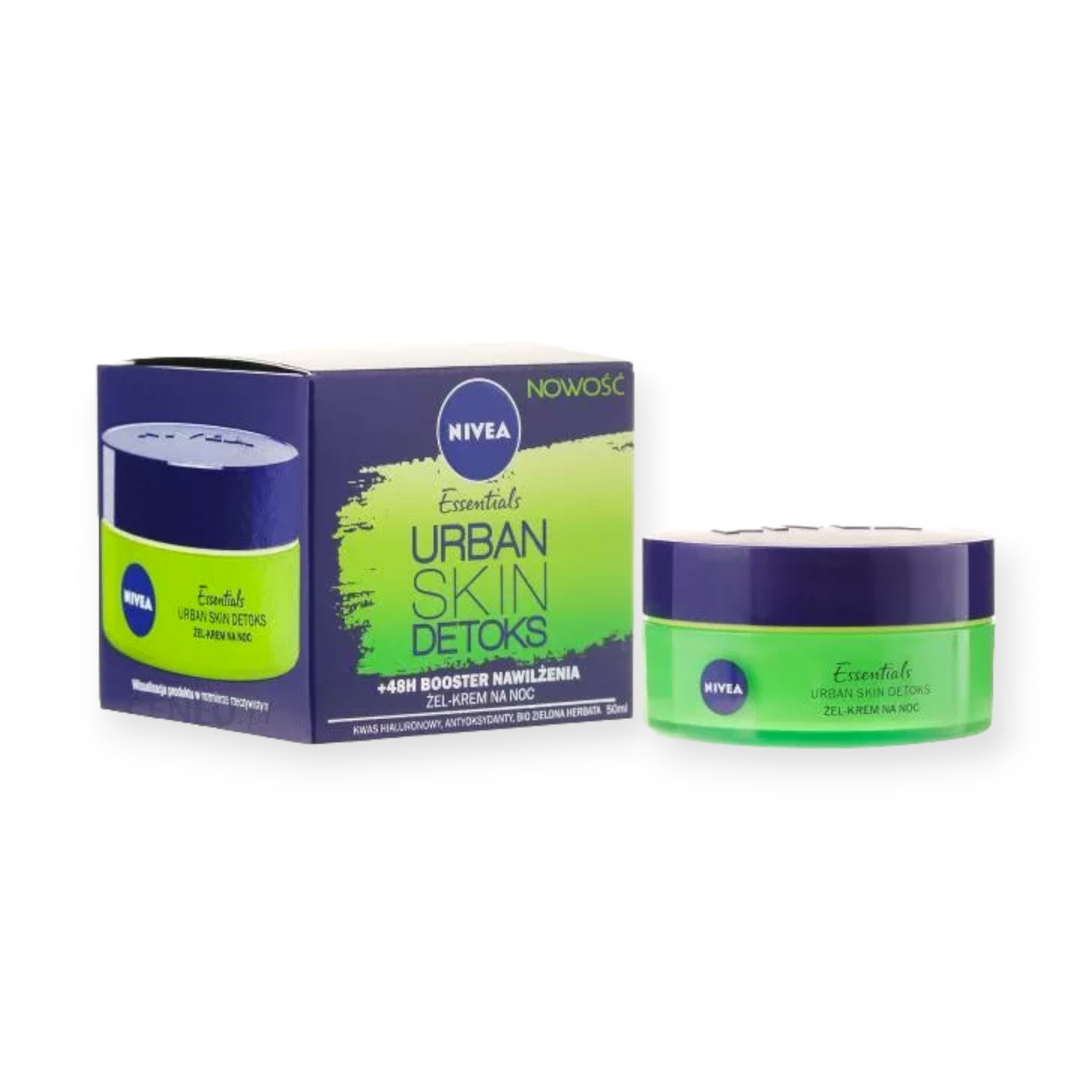 Nivea Essentials Urban Skin Detox żel-krem odbudowujący na noc 50ml