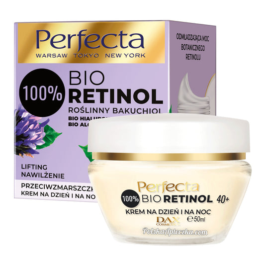 Perfecta, Bio Retinol 40+ krem przeciwzmarszczkowo-nawilżający na dzien i noc 50ml