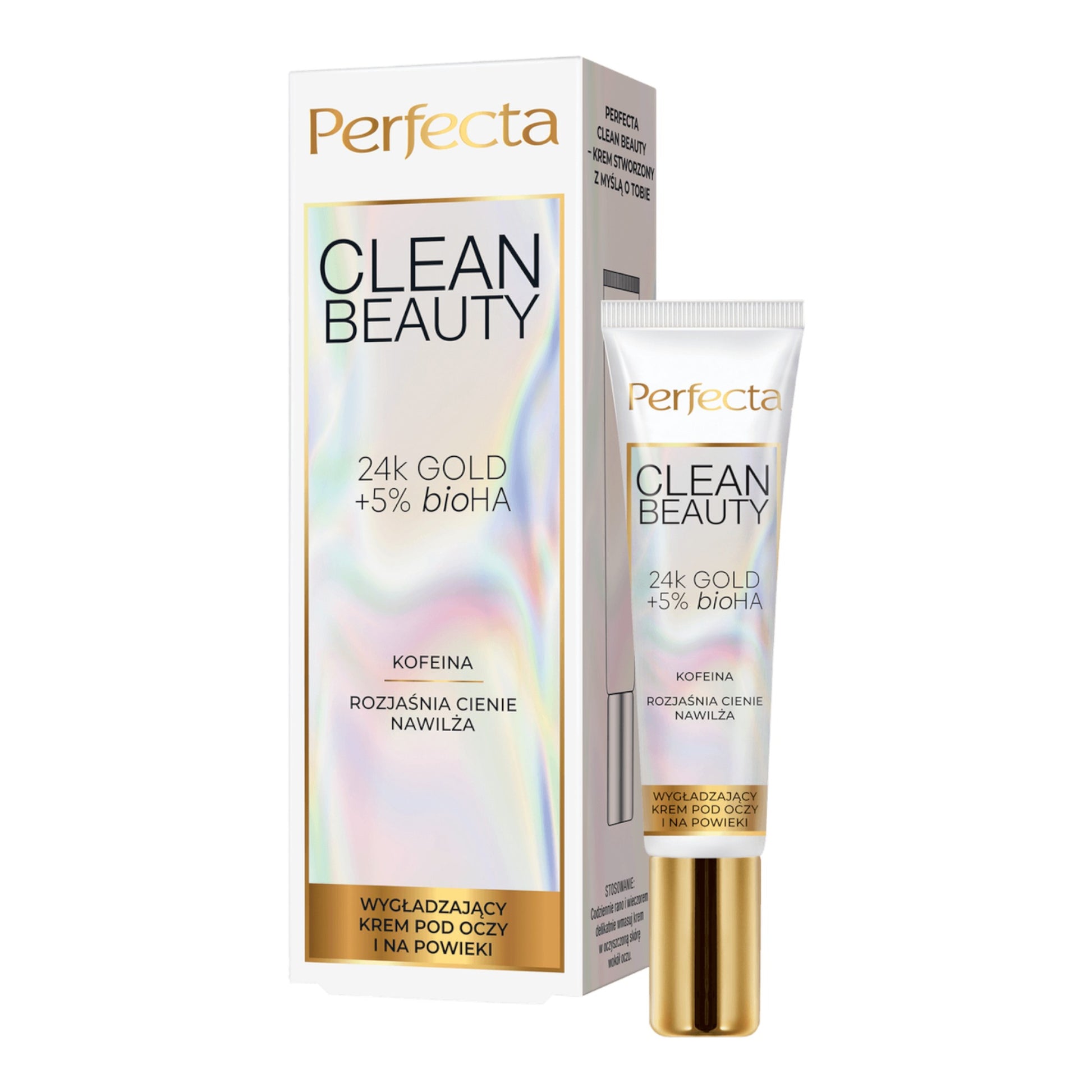 Perfecta, Clean Beauty Krem wygladzajacy pod oczy i na powieki 15ml