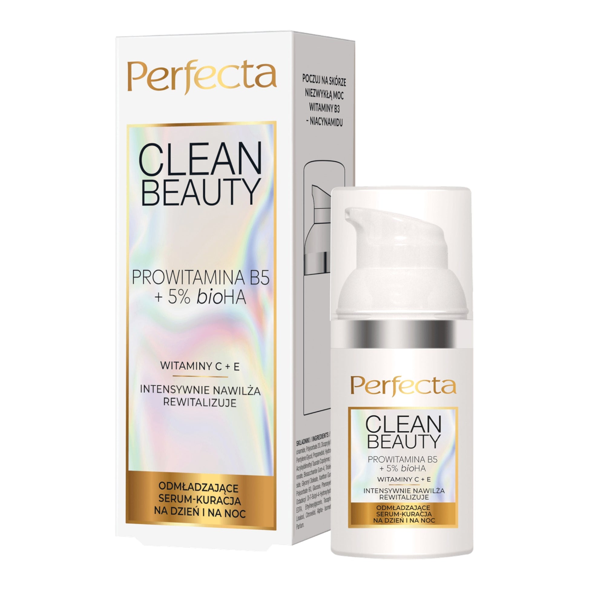 Perfecta, Clean Beauty Serum odmladzajace na dzien i noc 30ml