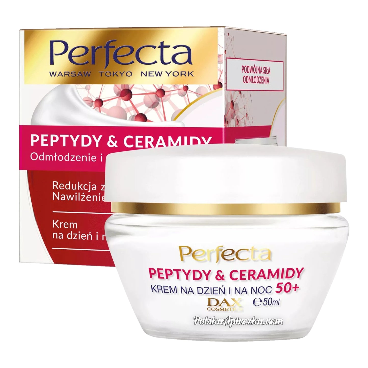 Perfecta, Peptydy & Ceramidy 50+ krem na dzien i noc, 50ml