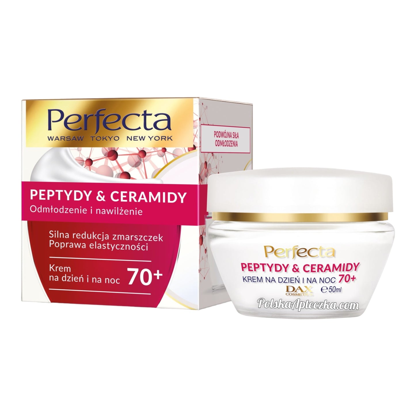 Perfecta, Peptydy & Ceramidy 70+ krem na dzien i noc, 50ml