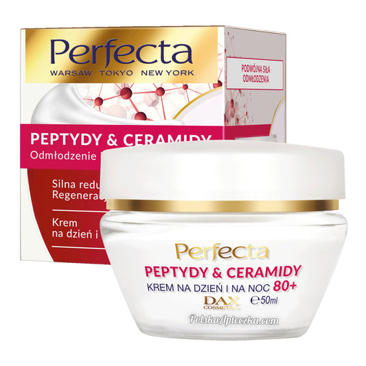 Perfecta, Peptydy & Ceramidy 80+ krem na dzien i noc, 50ml