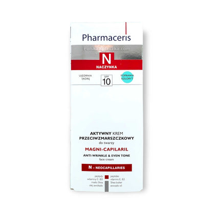 Pharmaceris N, Magni-Capilaril, SPF 10, aktywny krem przeciwzmarszczkowy do twarzy, 50ml