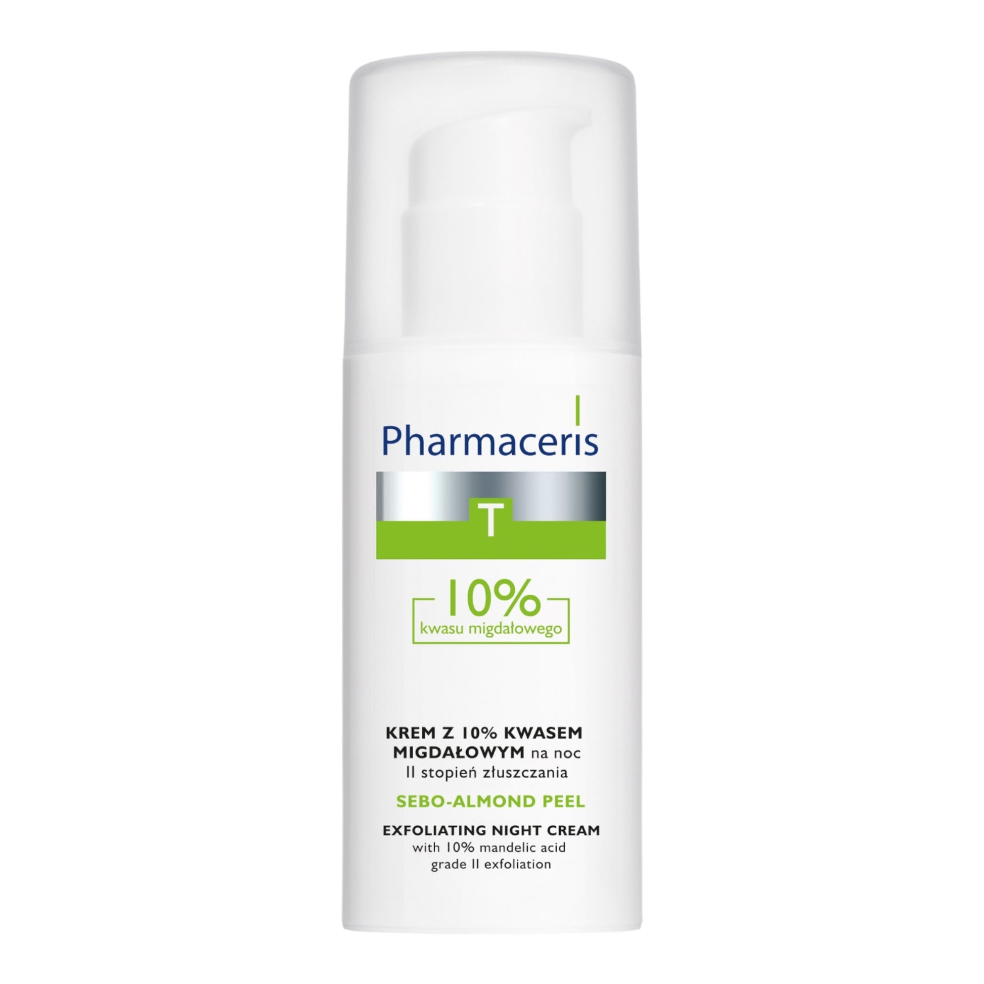 Pharmaceris T Acne Sebo Almond Peel night cream with 10% mandelic acid II degree of exfoliation