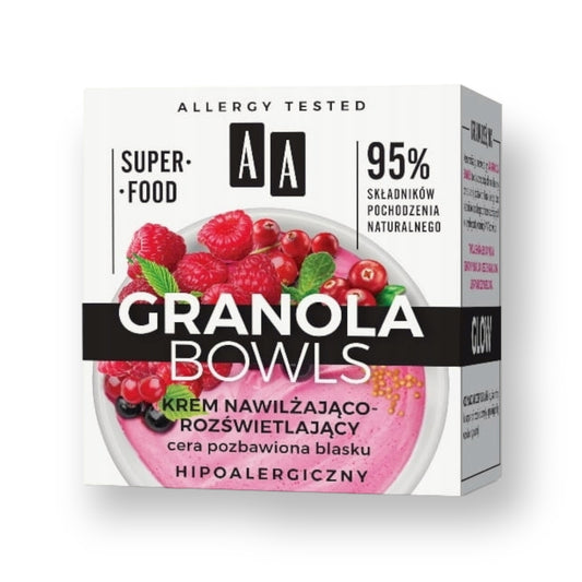 AA Oceanic,  Granola Bowls krem nawilżająco-rozświetlający cera pozbawiona blasku 50 ml