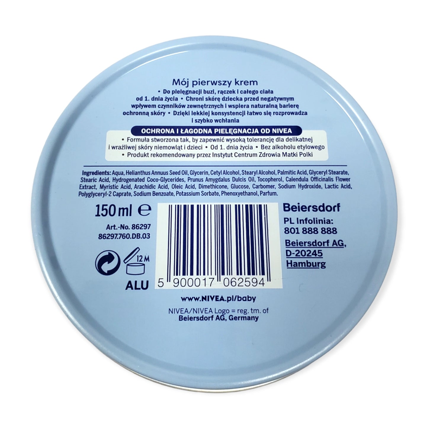 Nivea Baby Mój pierwszy krem od 1. dnia życia 150ml