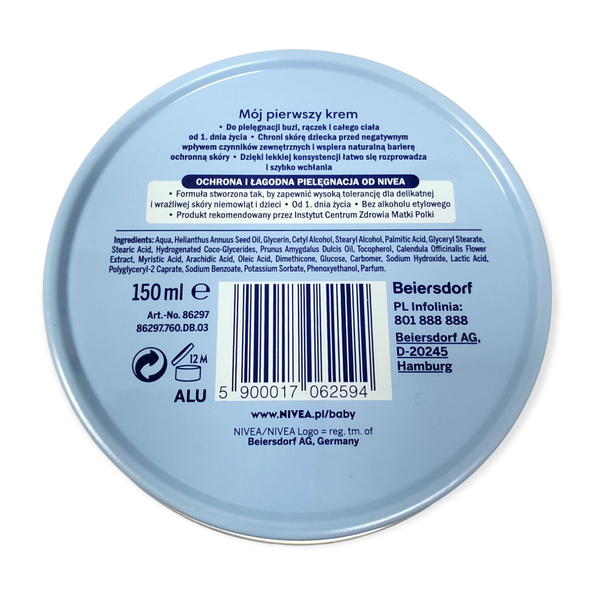 Nivea Baby Mój pierwszy krem od 1. dnia życia 150ml