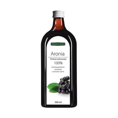 Premium Rosa Aronia Juice 100% Cold-Pressed 500ml Bottle