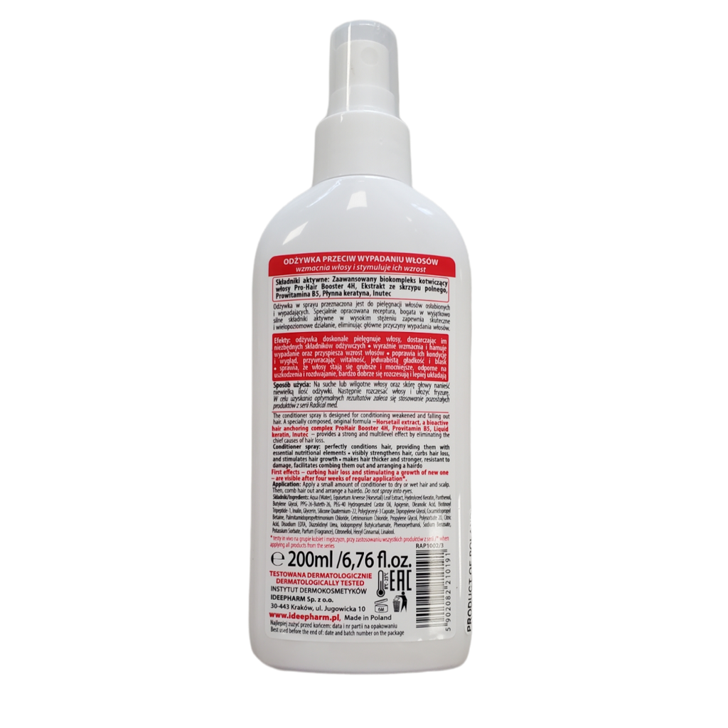 Radical Med Anti Hair Loss Conditioner Spray Pro-Hair Booster 4H 200ml ingredients