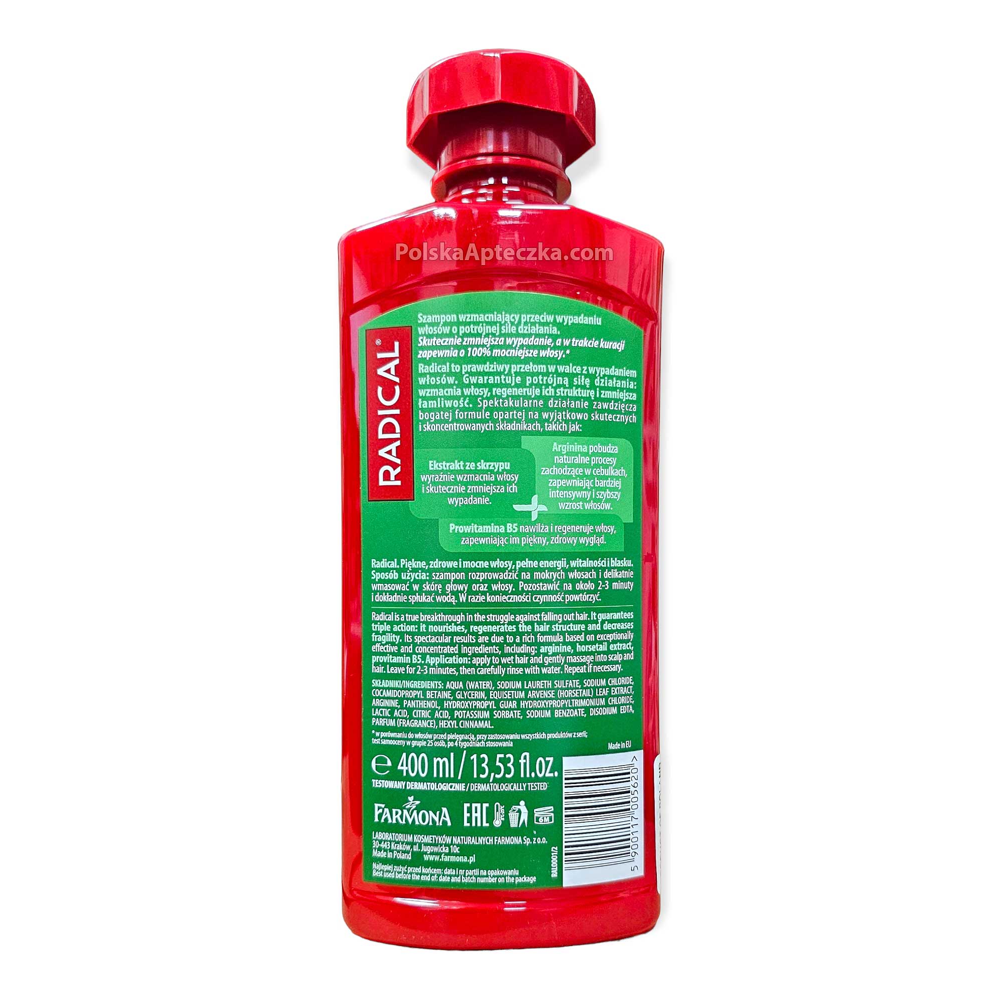 Radical Strengthening Shampoo with Horsetail Extract and Arginine 400ml back